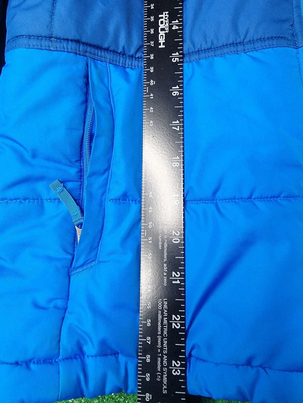 Columbia Sportwear Boy's Hooded Puffer Jacket Size Medium 10/12 Blue Full Zip